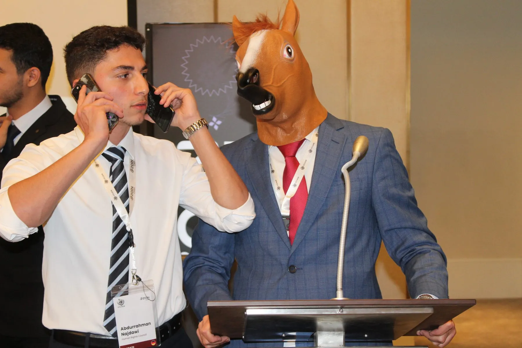 HTUMUN conference moment